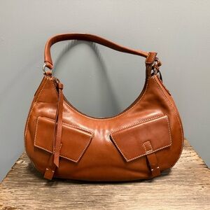 Sabrina Scala Cognac Coloured Leather Purse